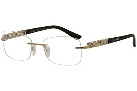 bvlgari rimless optical eyewear